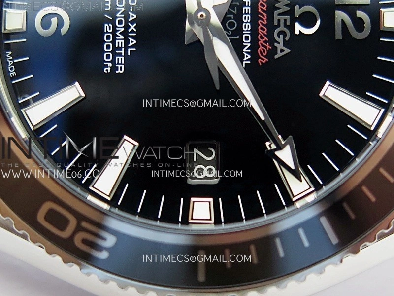 Planet Ocean 42MM Liquidmetal N1F 1:1 Best Edition Black Real Ceramic Dial On SS Bracelet A2892