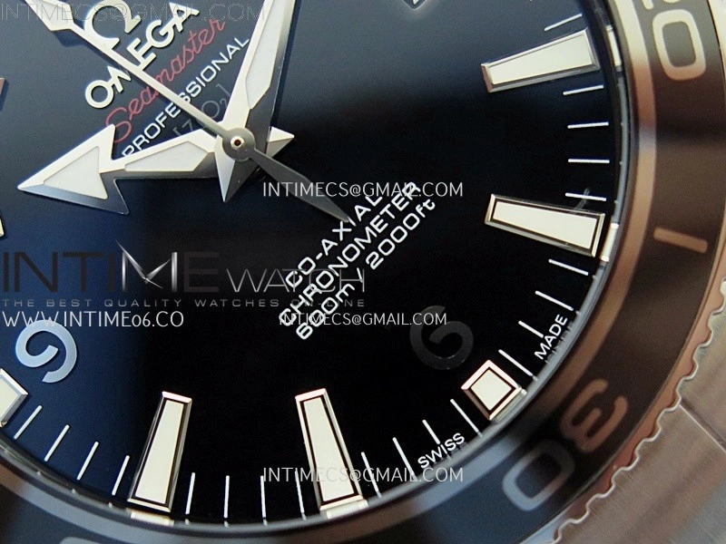 Planet Ocean 42MM Liquidmetal N1F 1:1 Best Edition Black Real Ceramic Dial On SS Bracelet A2892
