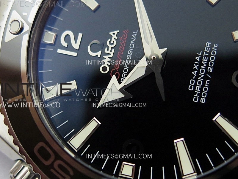 Planet Ocean 42MM Liquidmetal N1F 1:1 Best Edition Black Real Ceramic Dial On SS Bracelet A2892