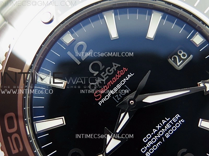 Planet Ocean 42MM Liquidmetal N1F 1:1 Best Edition Black Real Ceramic Dial On SS Bracelet A2892