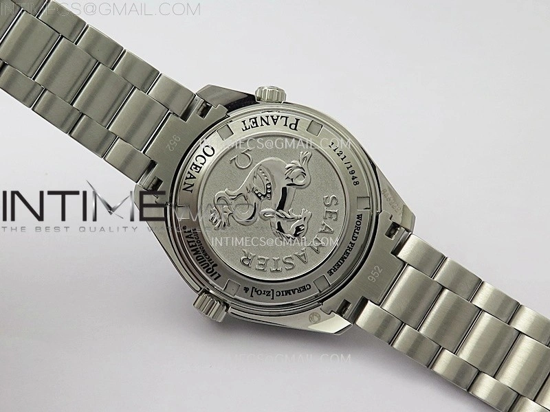 Planet Ocean 42MM Liquidmetal N1F 1:1 Best Edition Black Real Ceramic Dial On SS Bracelet A2892