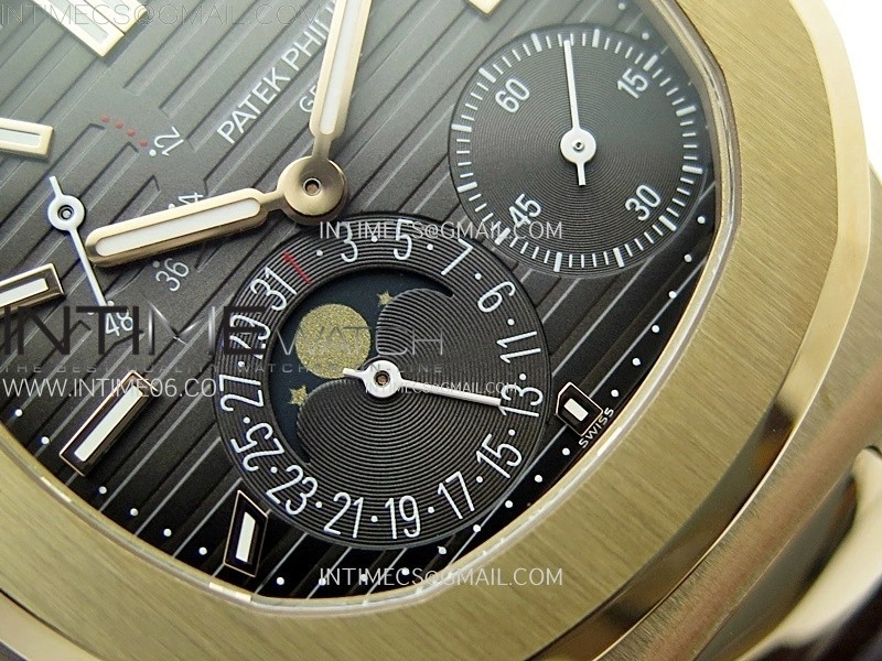 Nautilus 5712R-001 PPF 1:1 Best Edition Brown Dial on Brown Leather Strap A240 Super Clone V2