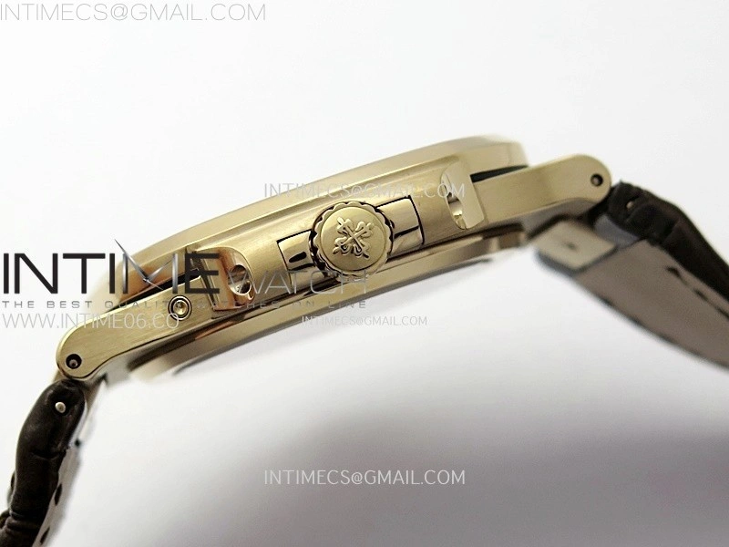 Nautilus 5712R-001 PPF 1:1 Best Edition Brown Dial on Brown Leather Strap A240 Super Clone V2