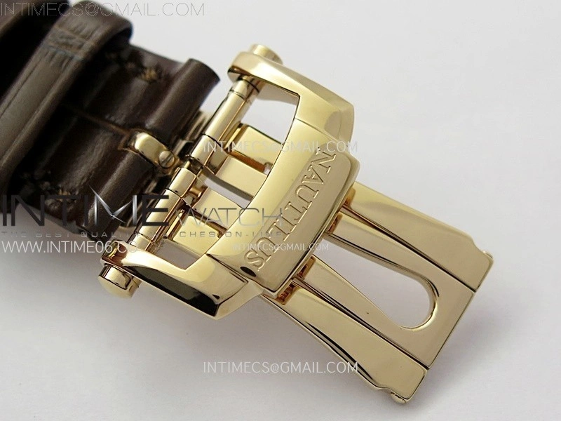 Nautilus 5712R-001 PPF 1:1 Best Edition Brown Dial on Brown Leather Strap A240 Super Clone V2