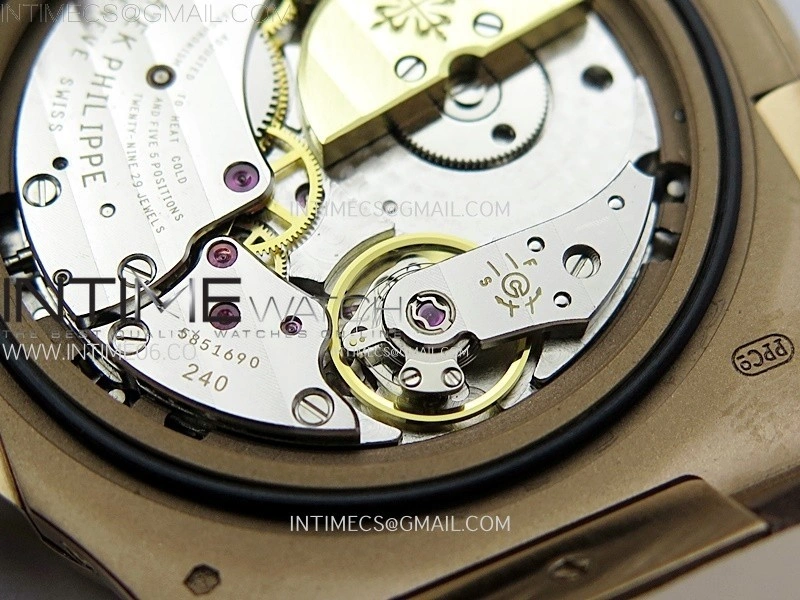 Nautilus 5712R-001 PPF 1:1 Best Edition Brown Dial on Brown Leather Strap A240 Super Clone V2