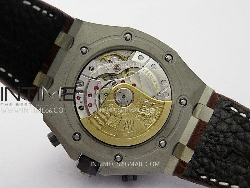 Royal Oak Offshore 42mm 2014 Safari SS TKF Best Edition Cream Dial On Brown Leather Strap Asian 3126