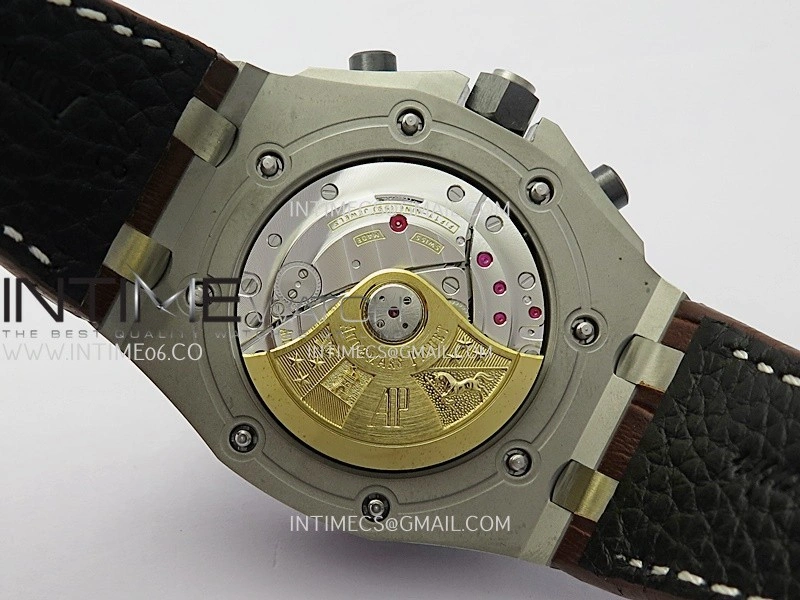 Royal Oak Offshore 42mm 2014 Safari SS TKF Best Edition Cream Dial On Brown Leather Strap Asian 3126