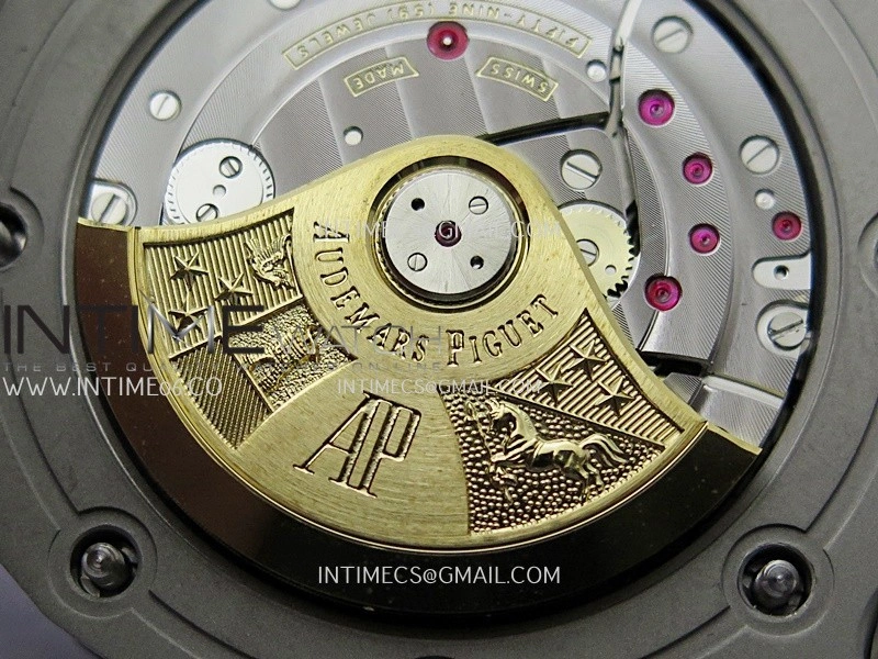 Royal Oak Offshore 42mm 2014 Safari SS TKF Best Edition Cream Dial On Brown Leather Strap Asian 3126