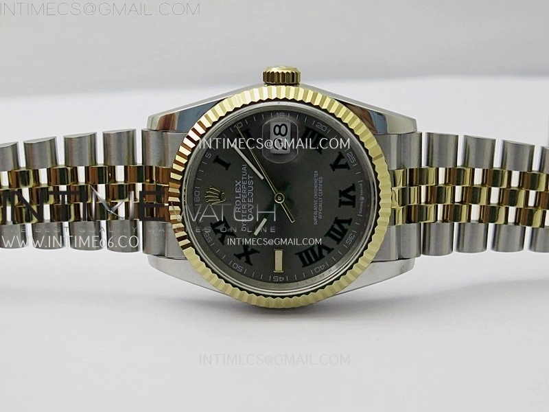 DateJust 126233 904L SS YG JDF 1:1 Best Edition Gray Dial Roman Markers on Jubilee SS YG Bracelet