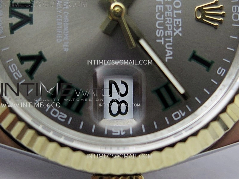 DateJust 126233 904L SS YG JDF 1:1 Best Edition Gray Dial Roman Markers on Jubilee SS YG Bracelet