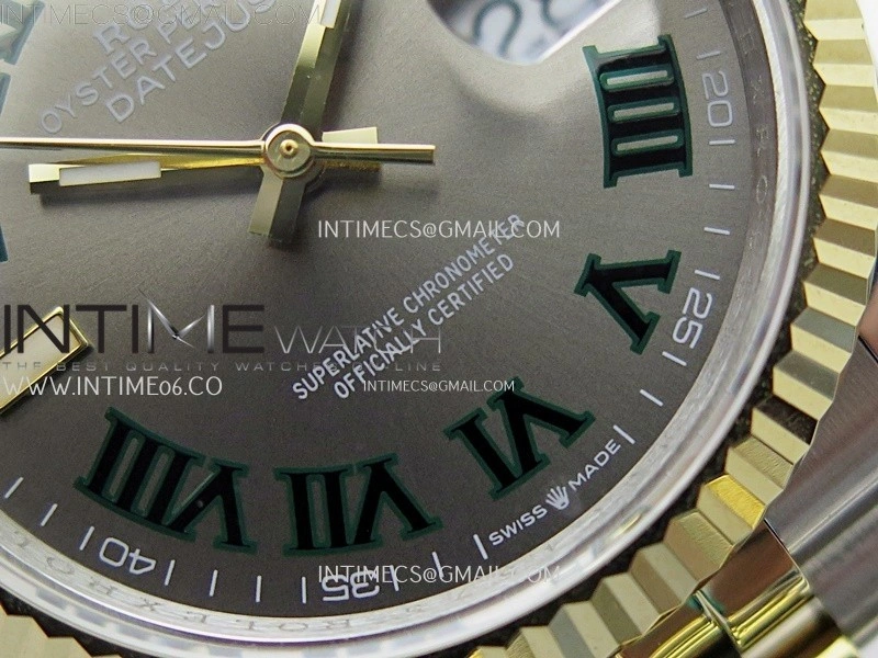 DateJust 126233 904L SS YG JDF 1:1 Best Edition Gray Dial Roman Markers on Jubilee SS YG Bracelet