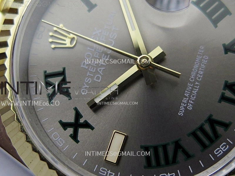 DateJust 126233 904L SS YG JDF 1:1 Best Edition Gray Dial Roman Markers on Jubilee SS YG Bracelet