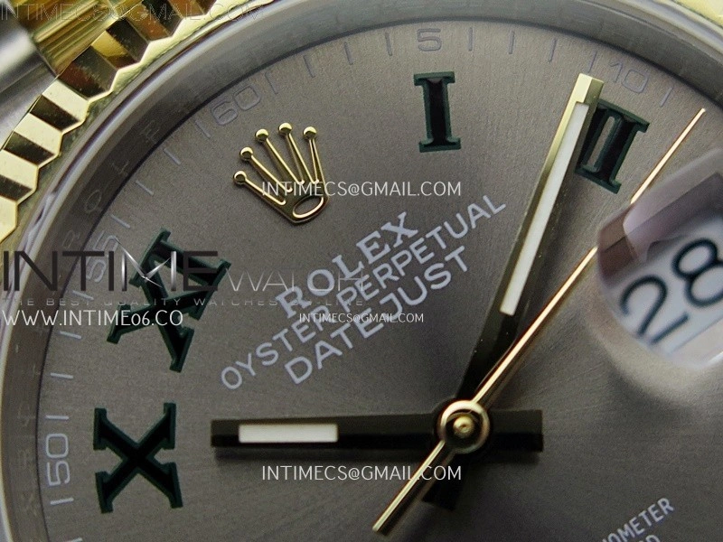 DateJust 126233 904L SS YG JDF 1:1 Best Edition Gray Dial Roman Markers on Jubilee SS YG Bracelet