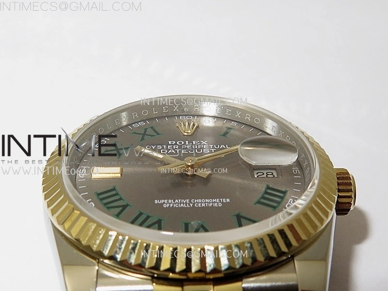 DateJust 126233 904L SS YG JDF 1:1 Best Edition Gray Dial Roman Markers on Jubilee SS YG Bracelet