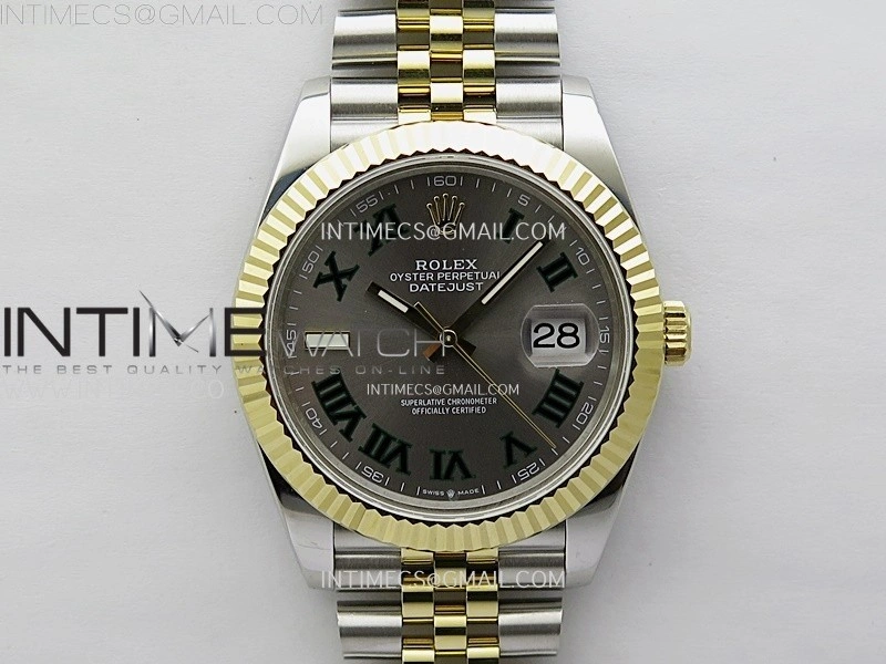 DateJust 126333 904L SS YG JDF 1:1 Best Edition Gray Dial Roman Markers on Jubilee SS YG Bracelet