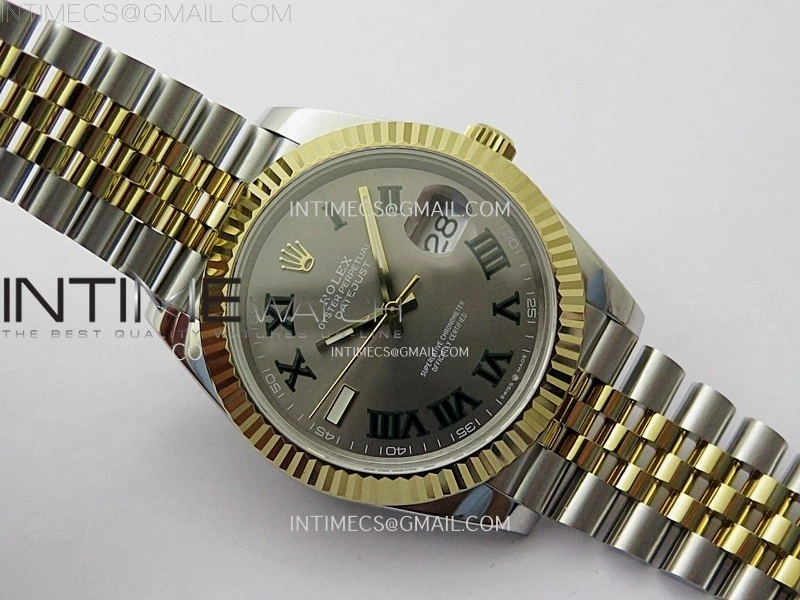 DateJust 126333 904L SS YG JDF 1:1 Best Edition Gray Dial Roman Markers on Jubilee SS YG Bracelet