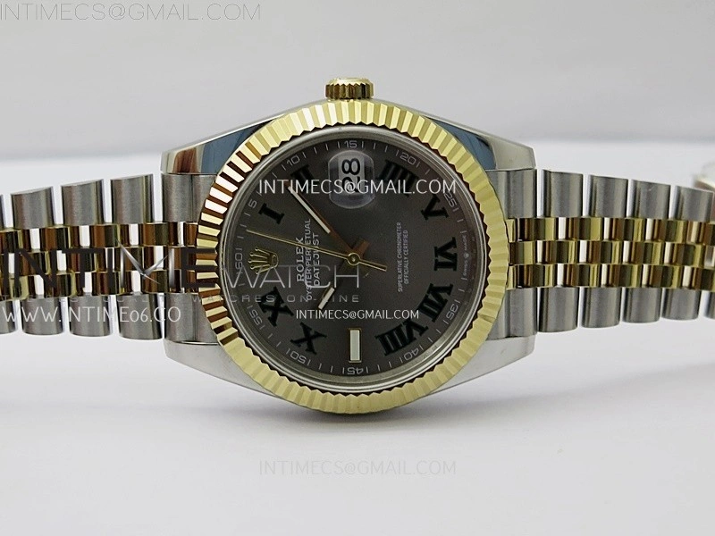 DateJust 126333 904L SS YG JDF 1:1 Best Edition Gray Dial Roman Markers on Jubilee SS YG Bracelet