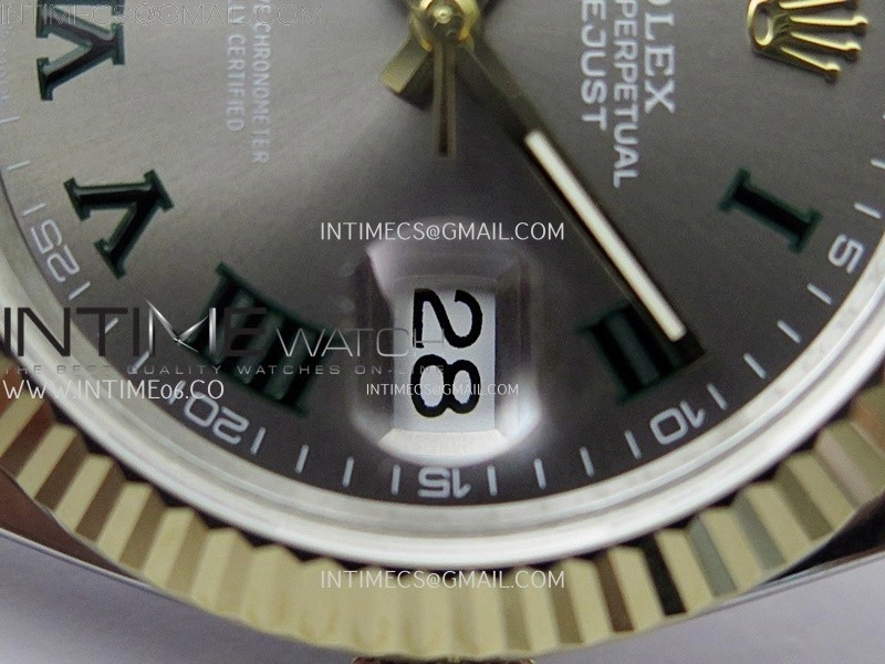 DateJust 126333 904L SS YG JDF 1:1 Best Edition Gray Dial Roman Markers on Jubilee SS YG Bracelet