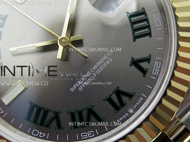 DateJust 126333 904L SS YG JDF 1:1 Best Edition Gray Dial Roman Markers on Jubilee SS YG Bracelet