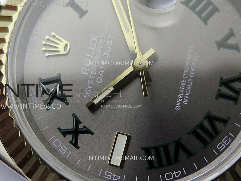 DateJust 126333 904L SS YG JDF 1:1 Best Edition Gray Dial Roman Markers on Jubilee SS YG Bracelet