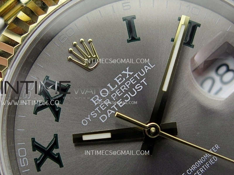 DateJust 126333 904L SS YG JDF 1:1 Best Edition Gray Dial Roman Markers on Jubilee SS YG Bracelet