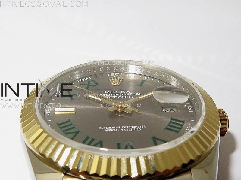 DateJust 126333 904L SS YG JDF 1:1 Best Edition Gray Dial Roman Markers on Jubilee SS YG Bracelet