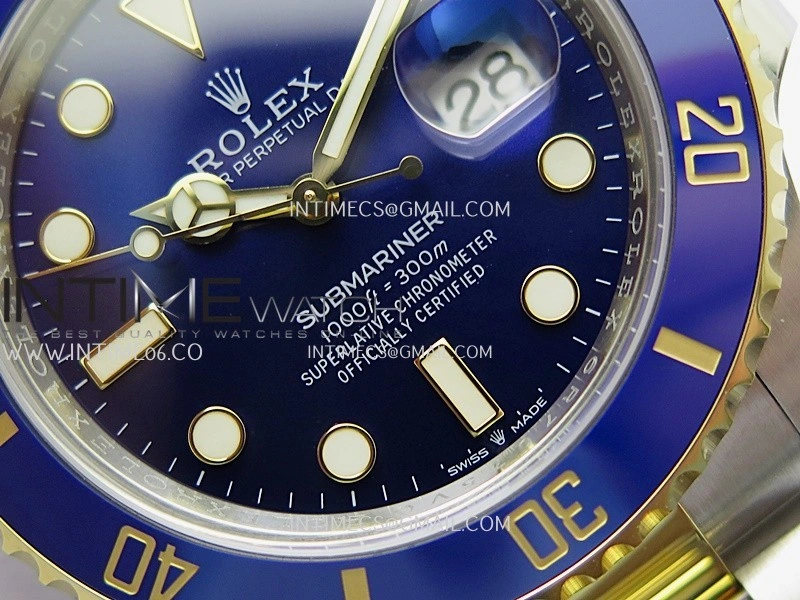 Submariner 126613 LB 904L Steel YG THBF 1:1 Best Edition Blue Dial On 904L Steel YG Bracelet SH3235