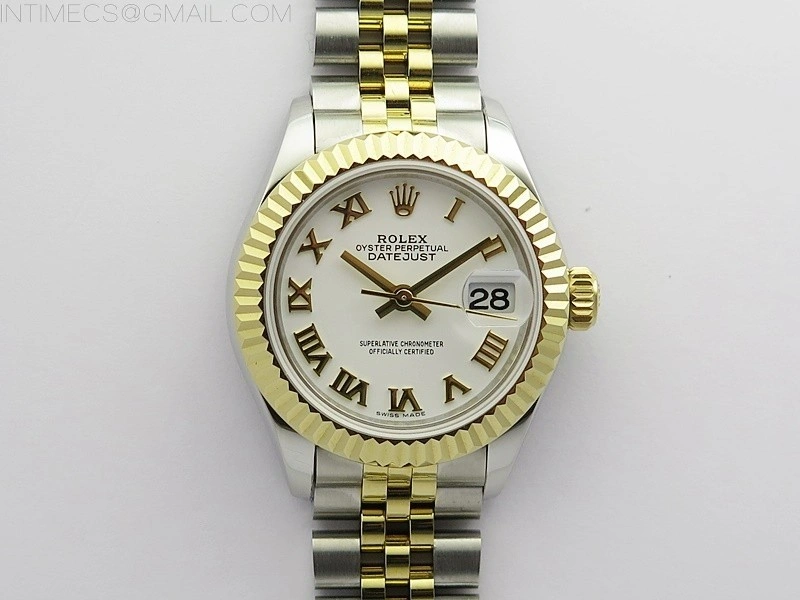 Datejust 28mm 279173 SS YG BP Best Edition White Roman Markers Dial on SS YG Jubilee Bracelet ETA2671