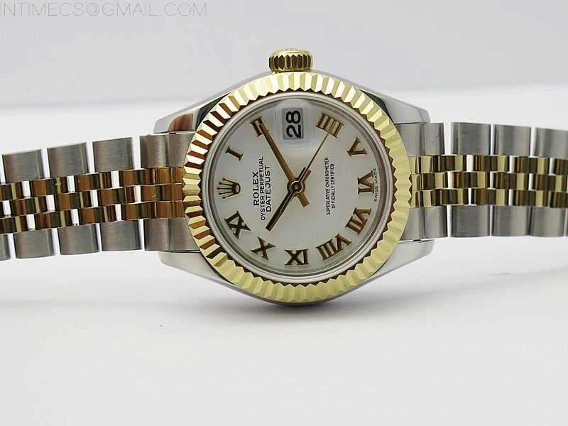 Datejust 28mm 279173 SS YG BP Best Edition White Roman Markers Dial on SS YG Jubilee Bracelet ETA2671