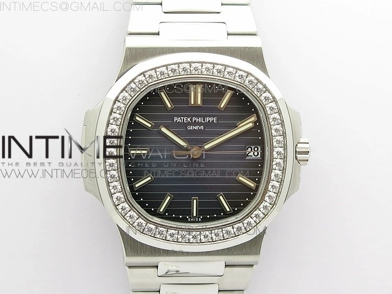 Nautilus Jumbo 5713 Super Replication PPF 1:1 Best Edition Blue Textured Dial on SS Bracelet PPF324