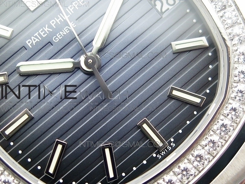 Nautilus Jumbo 5713 Super Replication PPF 1:1 Best Edition Blue Textured Dial on SS Bracelet PPF324