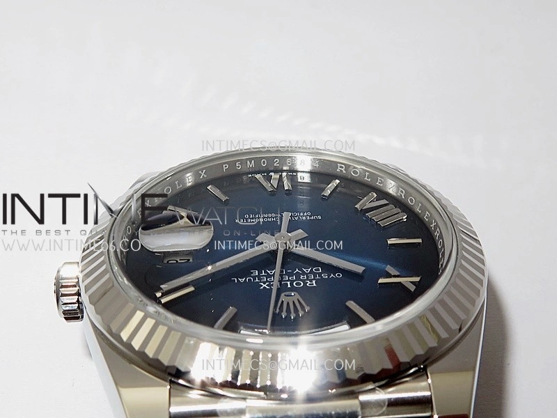 Day Date 228239 40mm Gain Weight V3 THBF 1:1 Best Edition Blue Ombre Dial Roman Marker On President Bracelet VR3255