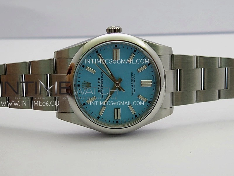 Oyster Perpetual 124300 41mm 904L SS VF 1:1 Best Edition Tiffany Blue Dial On 904L SS Bracelet VR3230