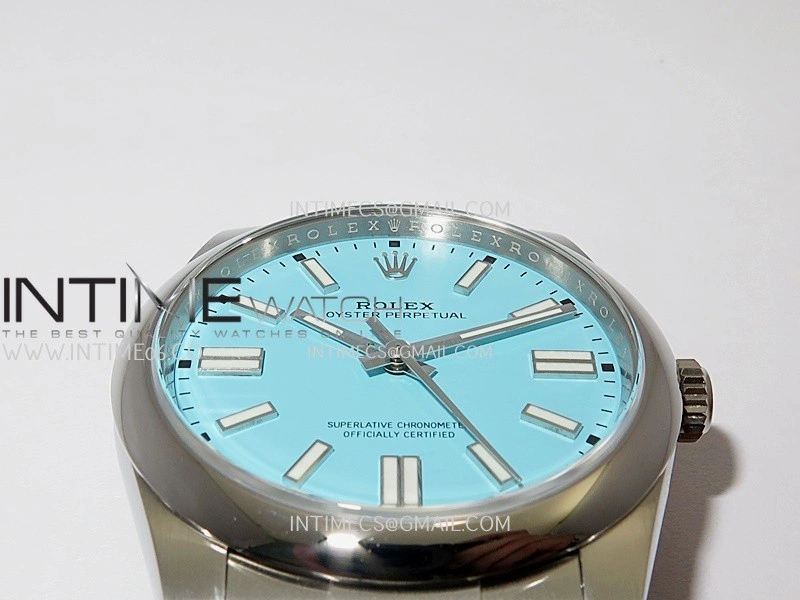 Oyster Perpetual 124300 41mm 904L SS VF 1:1 Best Edition Tiffany Blue Dial On 904L SS Bracelet VR3230