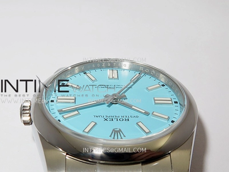 Oyster Perpetual 124300 41mm 904L SS VF 1:1 Best Edition Tiffany Blue Dial On 904L SS Bracelet VR3230