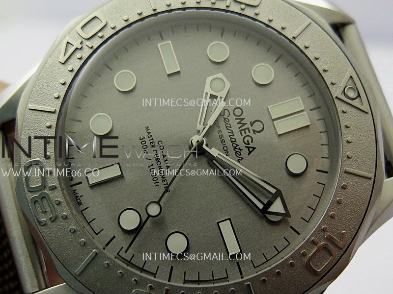Seamaster 300M 42mm Titanium Bezel SS VSF Best Edition Gray Dial On SS Mesh Bracelet A8806