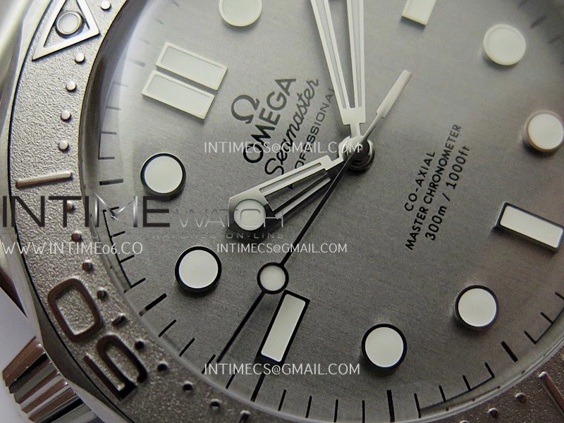 Seamaster 300M 42mm Titanium Bezel SS VSF Best Edition Gray Dial On SS Mesh Bracelet A8806