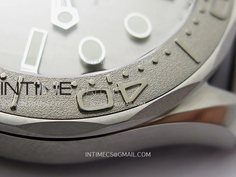 Seamaster 300M 42mm Titanium Bezel SS VSF Best Edition Gray Dial On SS Mesh Bracelet A8806