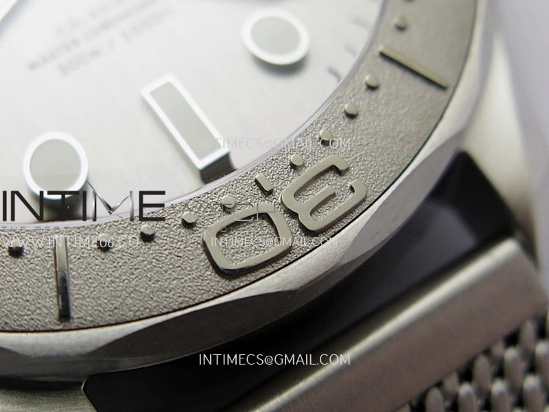 Seamaster 300M 42mm Titanium Bezel SS VSF Best Edition Gray Dial On SS Mesh Bracelet A8806