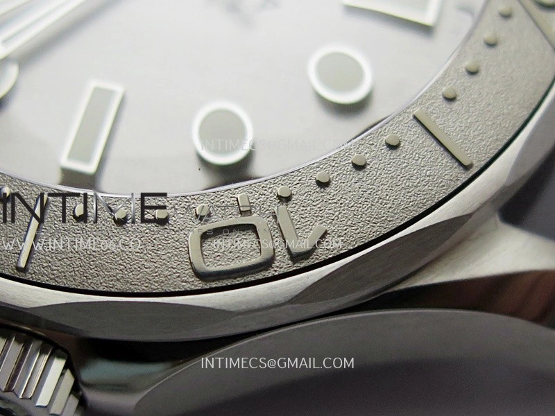 Seamaster 300M 42mm Titanium Bezel SS VSF Best Edition Gray Dial On SS Mesh Bracelet A8806