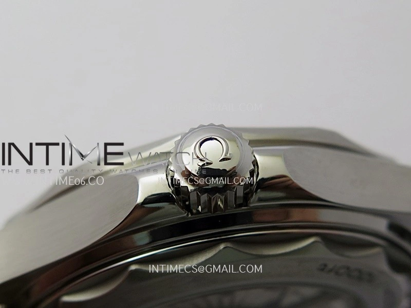 Seamaster 300M 42mm Titanium Bezel SS VSF Best Edition Gray Dial On SS Mesh Bracelet A8806