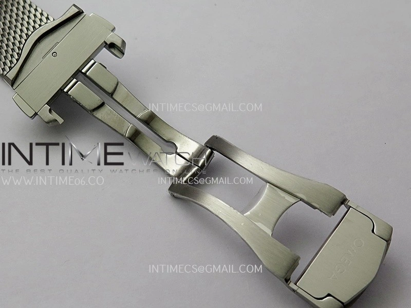 Seamaster 300M 42mm Titanium Bezel SS VSF Best Edition Gray Dial On SS Mesh Bracelet A8806