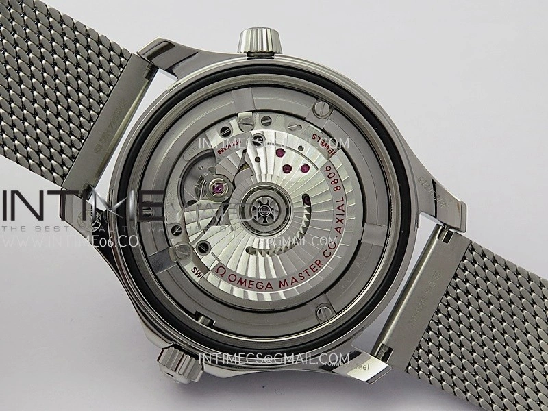 Seamaster 300M 42mm Titanium Bezel SS VSF Best Edition Gray Dial On SS Mesh Bracelet A8806
