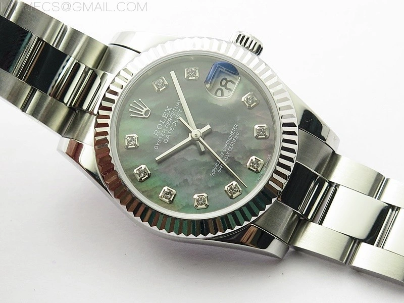 Datejust 31mm 278273 SS BP Best Edition Black MOP Crystal Markers Dial on Oyster Bracelet