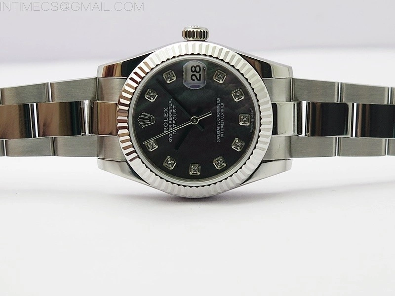 Datejust 31mm 278273 SS BP Best Edition Black MOP Crystal Markers Dial on Oyster Bracelet