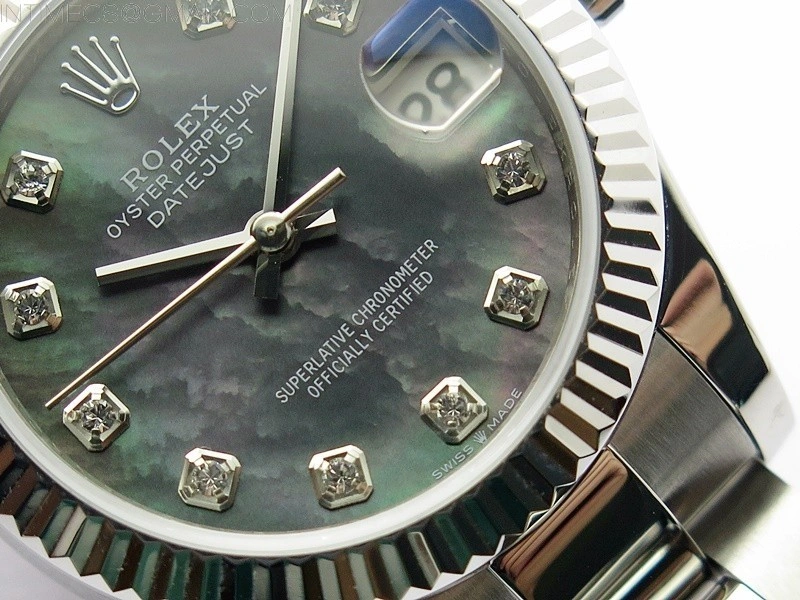 Datejust 31mm 278273 SS BP Best Edition Black MOP Crystal Markers Dial on Oyster Bracelet