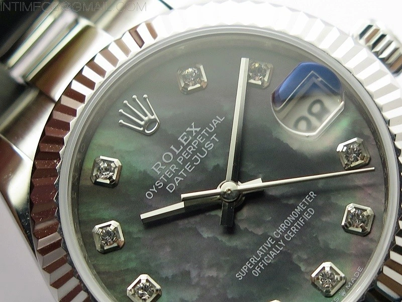 Datejust 31mm 278273 SS BP Best Edition Black MOP Crystal Markers Dial on Oyster Bracelet