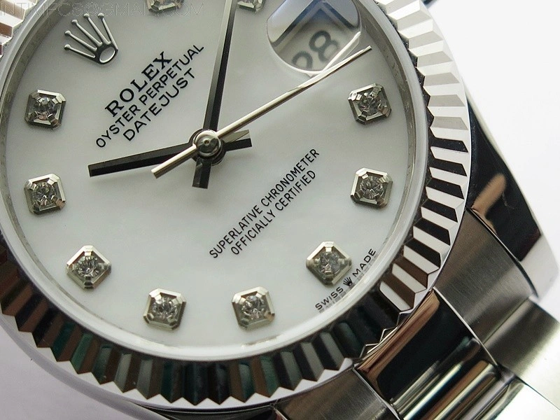 Datejust 31mm 278273 SS BP Best Edition White MOP Crystal Markers Dial on Oyster Bracelet