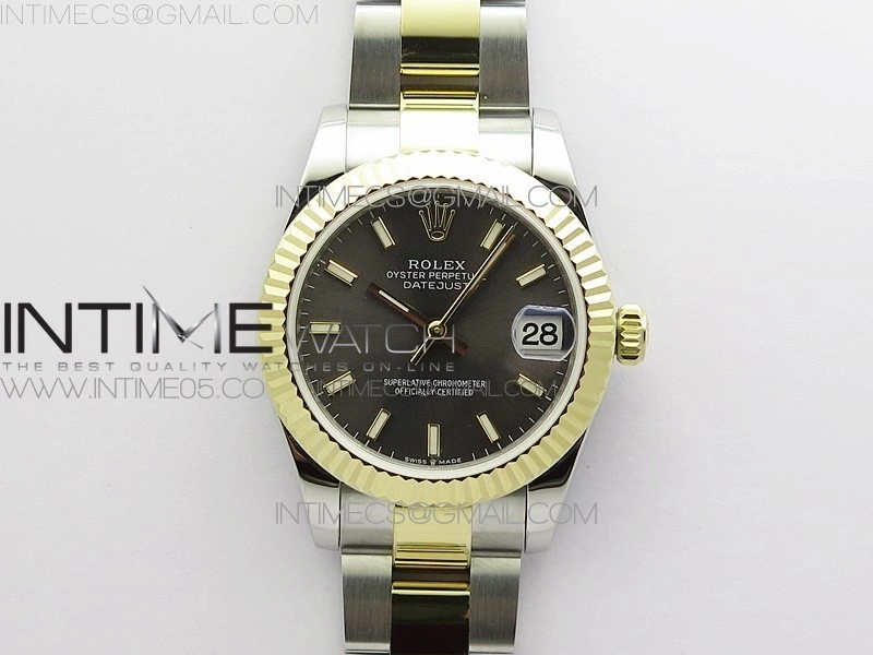 Datejust 31mm 278273 SS YG BP Best Edition Gray Stick Markers Dial on SS YG Oyster Bracelet