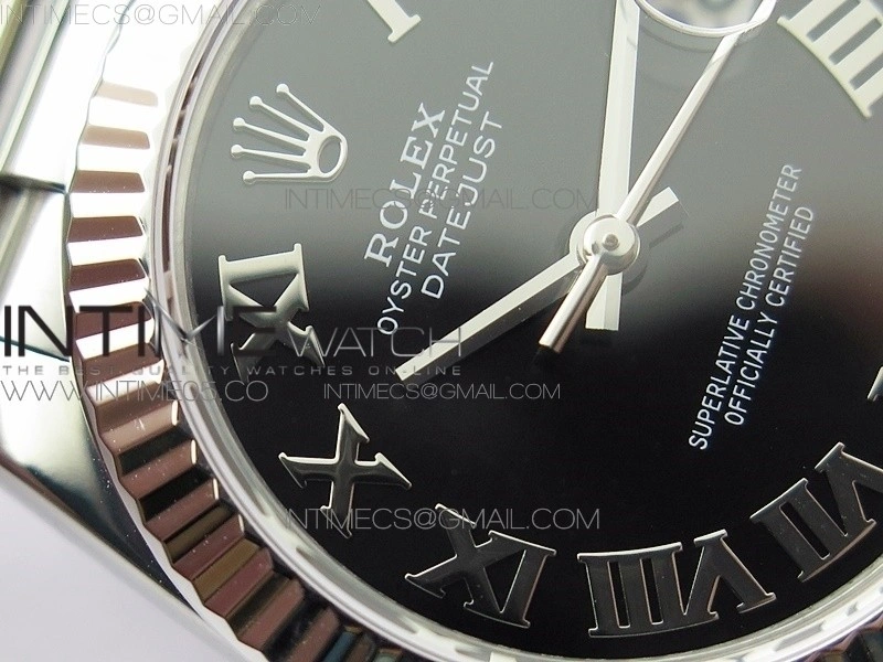 Datejust 31mm 278275 SS BP Best Edition Black Roman Markers Dial on SS President Bracelet